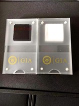High-grade professional GIA Diamond Gem counter display box naked diamond colored gem black and white sponge transparent ring box