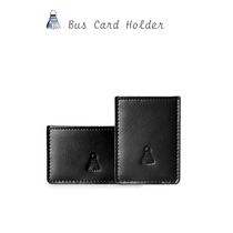 Card Clip Identity Card card Package Bus Card Subway Traffic cutting sleeve door Forbidden Card Genuine Leather male and female card clamping protective sleeve