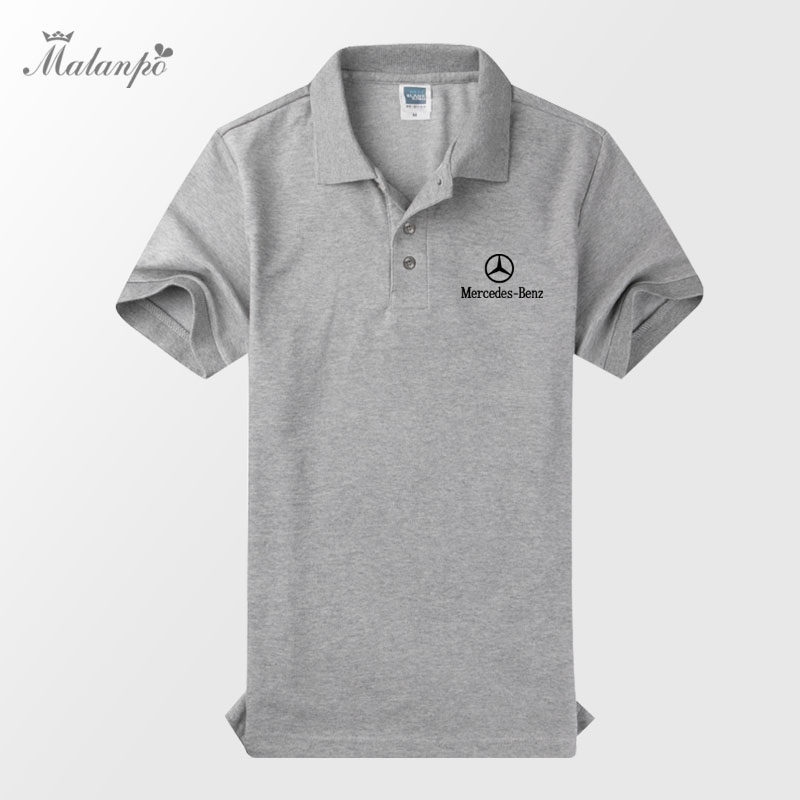 2017新款奔驰polo衫工作服短袖纯棉夏装4s店售后汽车维修衣服定制