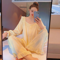 Pure desire wind sexy pajamas female autumn and winter gold velvet thin velvet high-grade net red coral velvet home service winter spring and autumn