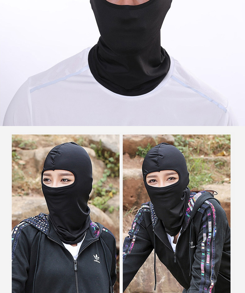 户外防晒头套多功能防晒钓鱼套头面罩骑行运动护脸基尼蒙面帽