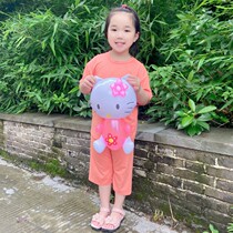 Inflatable luminous KT cat inflatable toys cute cat batch childrens toys PVC hot sale stall toy simulation