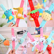 Snap ring bracelet plush new year gift Birthday Party childrens toy Net red cute hair ornaments Cartoon Doll