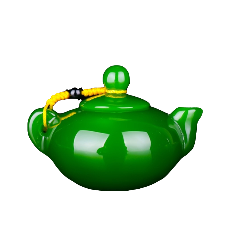 jade jade jadeware xinjiang hetian jade jasper hand pot with spinach green jasper pot hand play piece water jug ​​small