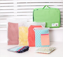 Travel clothing storage bag set suitcase Clothes storage sub-packing bag Waterproof sealed bag Shoe bag Travel supplies