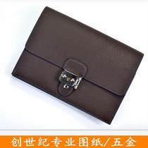 DIY personalized custom handmade bag version drawing Hardware accessories Mens clutch briefcase paper grid information