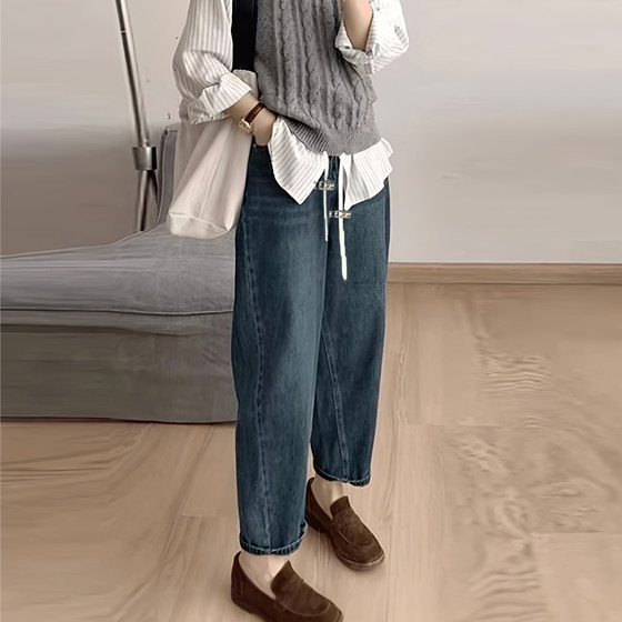 Maternity jeans, summer, spring and autumn drawstrings, pockets, harem pants, small high-waisted sickle pants, women's leggings
Maternity jeans, summer, spring and autumn drawstrings, pockets, harem pants, small high-waisted sickle pants, women's leggings