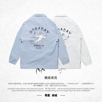 Zero summer NOBADAY new ski suit coach jacket men and women with the same waterproof veneer trend flat flower neutral