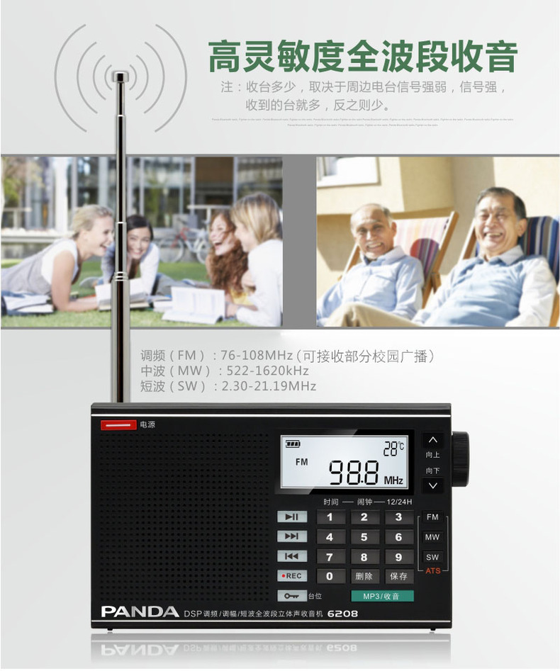 Радиоприёмник PANDA SOFTWARE PANDA/6208 Fm MP3 Tf Радиоприёмник PANDA SOFTWARE PANDA/6208 Fm MP3 Tf