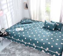 Pure cotton bed cover single piece thickened tatami bed sheet large Kang cover clip cotton Kang cover four seasons non-slip quilting pad customized