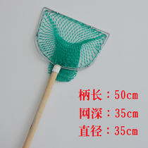Pure handmade double border wooden net nylon rope net bag catch fish fishing net