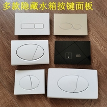 Concealed toilet seat In-wall water tank Flush button Key switch Wall-mounted toilet Wall row panel accessories