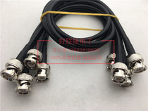 Pure copper BNC-JJ RF 50 ohm jumper BNC dual male RG58U black super soft wire oscilloscope Q9 feeder