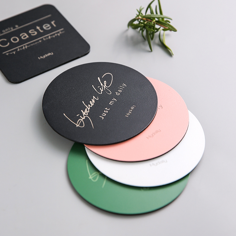Island house creative cup mat in the Nordic ins wind household glass beer glass ceramic keller cup glass mat