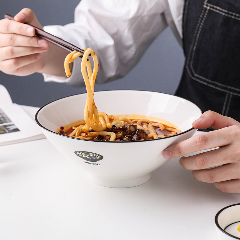 Sichuan island house 5 only Japanese rainbow such as use of household ceramic bowl of soup bowl such special pull rainbow such always eat noodles stir rainbow such use