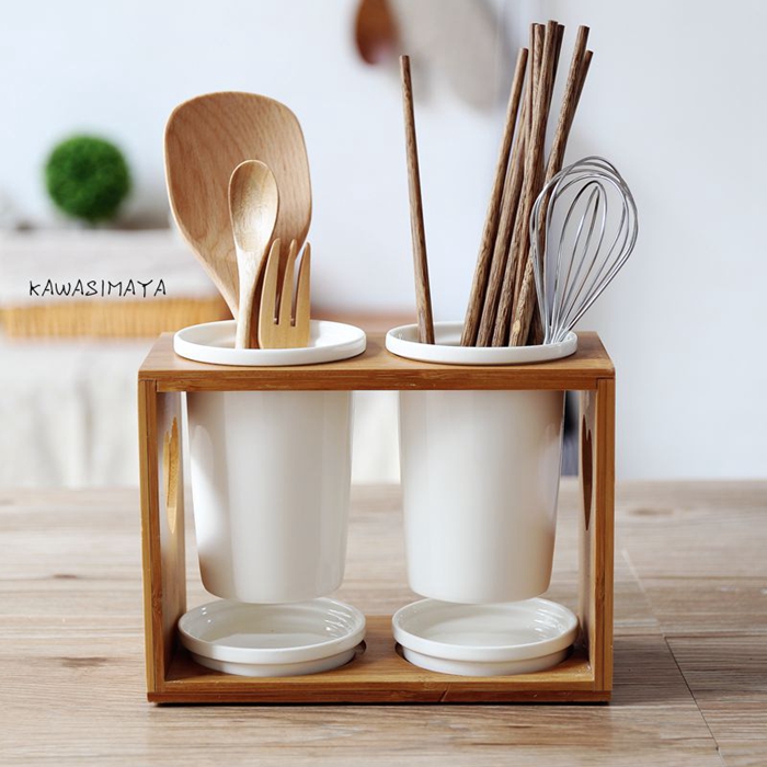 Sichuan in Japanese ceramic cage shelf chopsticks chopsticks basket household kitchen spoon put chopsticks tableware receive a case