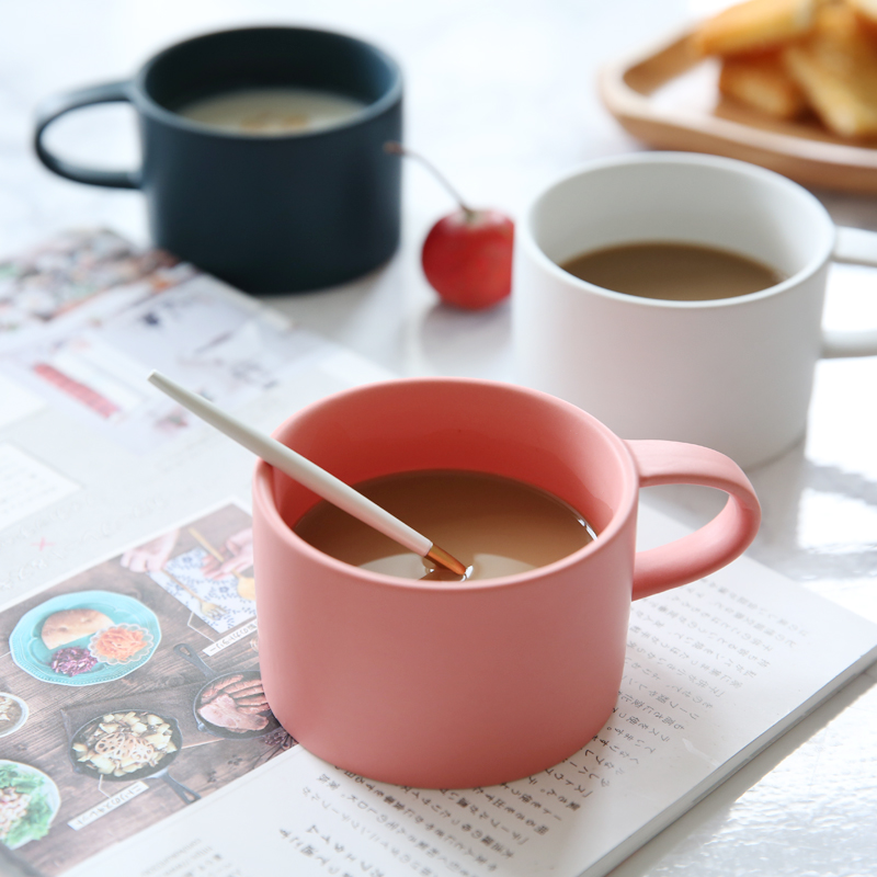 Amorous feelings of sichuan in mocha glaze matte enrolled arch coffee cup tea cup breakfast cup of ipads China cups - 50 B