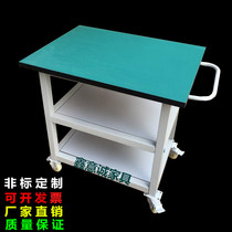 Anti-static workbench Wheeled mobile trolley Computer repair table Inspection table Turnover table Aluminum profile workbench