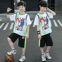 Children's No. 23 James Basketball Suit Summer Boys Children's Wear Sports Suit Quick Dry Short Sleeve Jersey No. 24 Kobe Bryant