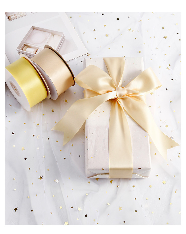 礼盒带子宽蛋糕丝带布条彩带生日礼物礼品绑花束包装绸带白色缎带