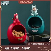 Light luxury girl angel entrance key storage ornaments Creative living room home decoration Housewarming new home Wedding gift