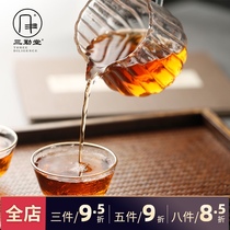 Sanqintang Chrysanthemum Petal glass fair Mug High borosilicate hand-blown heat-resistant and anti-scalding soup color tea sea S35028