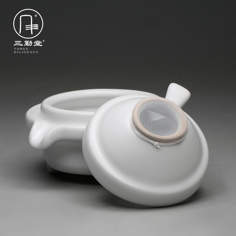 Three frequently hall your up slice of a complete set of kung fu tea set suit of jingdezhen ceramic fair 10 head set teapot teacup