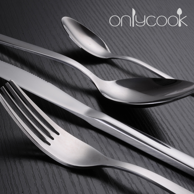 Two - piece Onlycook steak knife and fork western tableware stainless steel knife and fork spoon set meal a knife and fork steak knives