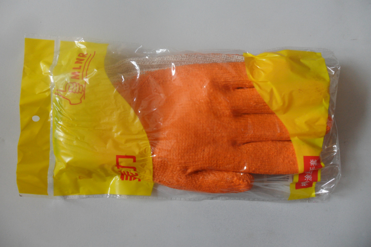 Meili brand cotton yarn glued gloves anti-slip anti-cut wear-resistant thickening impregnated gloves glass factory exclusive