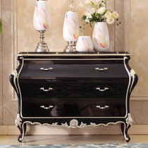 Eurostyle Full Solid Wood Black Sandalwood Kann Cabinet Partition Xuanguan Terra Brief Eugenguan Table Decorative Wall Side Table Decoration Pendulum