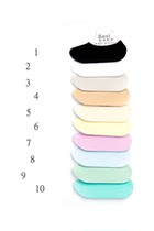 10 Double Short Sox Sky Shallow Mouth Sailing Socks Slim DEODORANT SHORT LEG SHORT FEET BLACK WHITE PASS SOCKS WOMAN