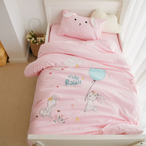 Class A 60 tribute satin baby children quilt cover single cotton cartoon baby girl kindergarten cotton quilt cover 120X150