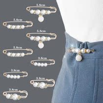 Pants Fattening to thin Divine Instrumental Collection Pants Waist Pins accessories Accessories Fixed Clothes Waist Buckle Anti-Walking Light Brooch Female Pants Buttoned Pin