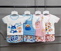 Export Day Single Bread Childrens Short Sleeve Shorts Home Clothing Cotton Summer Home Baby Summer Superman Set