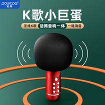 (Recommended by Wei Ya) microphone audio integrated microphone Children Baby singing suitable for singing bar National K song artifact home TV mobile phone special family KTV Bluetooth wireless loudspeaker