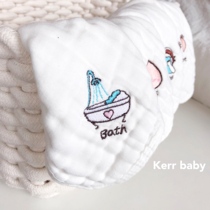Kerr baby baby wash facial towel classifies antibacterial six - storey gauze towel baby babys small square cotton