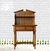 Mediterranean desk childrens learning table American country small desk European idyllic writing desk corner desk