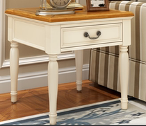 Mediterranean all solid wood sofa side a few European style American country living room drawer telephone cabinet small square several custom furniture