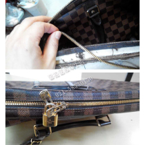 Shanghai luxury repair bag zipper replacement hardware pull head gold-plated accessories stitching edge oil repair