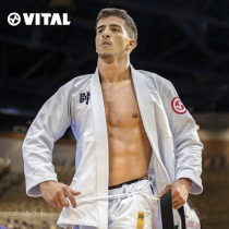 VITAL Brazilian jujitsu clothing Batch #013 GENERAL WHITE WHITE