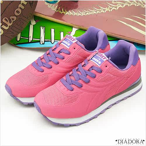 台湾直送包邮 diadora 经典复古慢跑鞋 original 2 桃紫 9823 女