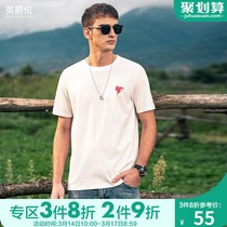 Ying Juelun comes with cooling ice silk cotton Short-sleeved T-shirt male summer national tide Feelings Chinese style mercerized cotton t-shirt