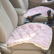 Winter car cushion plush without backrest three-piece general motors monolithic cushion Goddess fashion car seat cushion