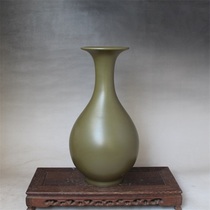Qing Dynasty Yongzheng tea end glaze jade pot spring bottle Antique antique retro vase handmade antique porcelain ornaments collection
