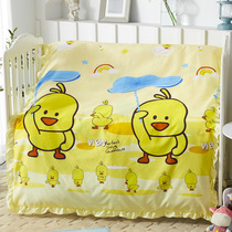 Cartoon children kindergarten thickened abrasive quilt cover plus velvet velvet coral velvet warm crystal velvet baby quilt cover