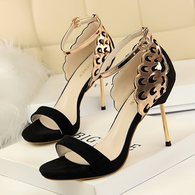 923-9 han edition banquet high heels for women&apos;s shoes high heel with waterproof island&apos;s head of sequins holl