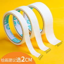 3 volumes Painted Painting Beauty Pattern Paper Adhesive Tape Fine Arts Students Special Water Color with Leave White-free water Pink to keep edge water