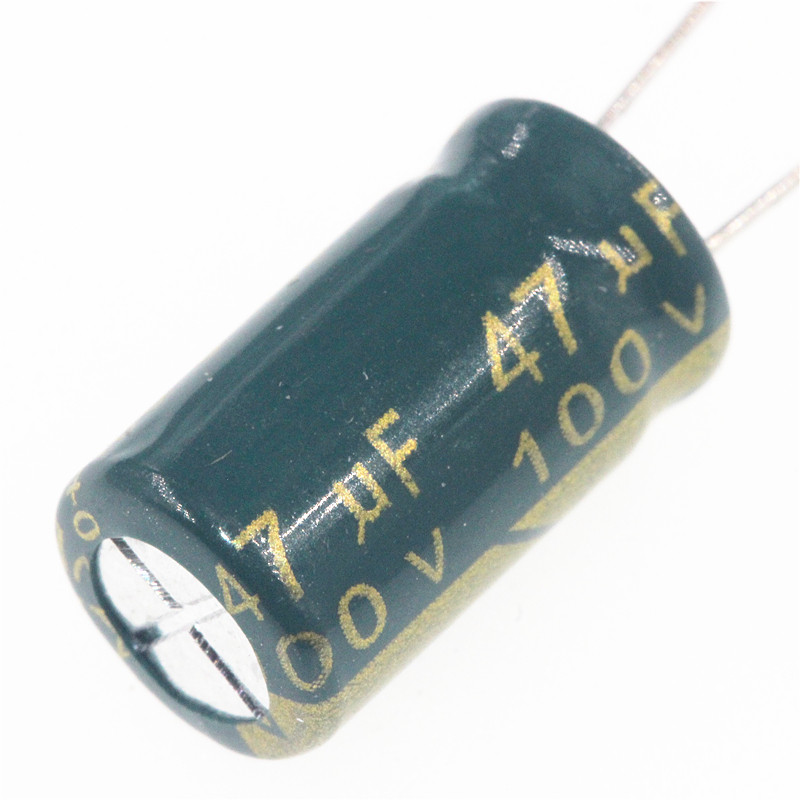 arthyly 20 electrolytic capacitors 100v 47uf 100v47uf volume 8*14mm r262