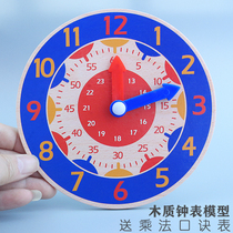 Clock model primary school teaching aids to understand the clock childrens kindergarten first and second grade learning two-needle clock teaching