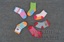Special offer ~ foreign trade pure cotton baby boy girl winter thick middle tube soft warm sweat absorption multi-color towel socks